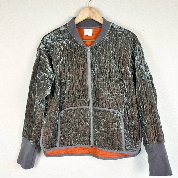Anthropologie Hei Hei Velvet Quilted Jacket Small - Picture 7 of 9